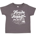 thumbnail image 3 of Inktastic Florida is My Happy Place with Palm Trees Boys or Girls Toddler T-Shirt, 3 of 5