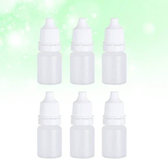 KALLORY 6Pcs Clear Plastic Dropper Bottles for Small Liquids Storage 5ml