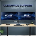 thumbnail image 4 of VIVO Telescoping Dual Ultrawide 40" to 45" Monitor Heavy Duty Desk Mount Stand, 4 of 8