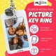 thumbnail image 1 of Instax Polaroid Mini Film Key Chain - Anillo de llave de imagen personalizada para Fujifilm Mini 9 Photo Film (azul, conjunto de 2), 1 of 2