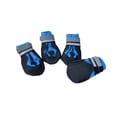thumbnail image 2 of Breathable Non Slip Dog Boots 4 Paw Protector Set Reflective Strap Pet Booties for Walking Hiking Outdoor Small Medium Dogs Blue Black 2.5 Inch, 2 of 7