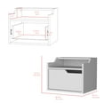 thumbnail image 6 of Floating Nightstand Chester, Bedroom, White, 6 of 7