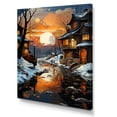 thumbnail image 2 of Designart "Topaz-Hued Twilight Over The Industrial Landscape I" Factories Wall Decor, 2 of 7