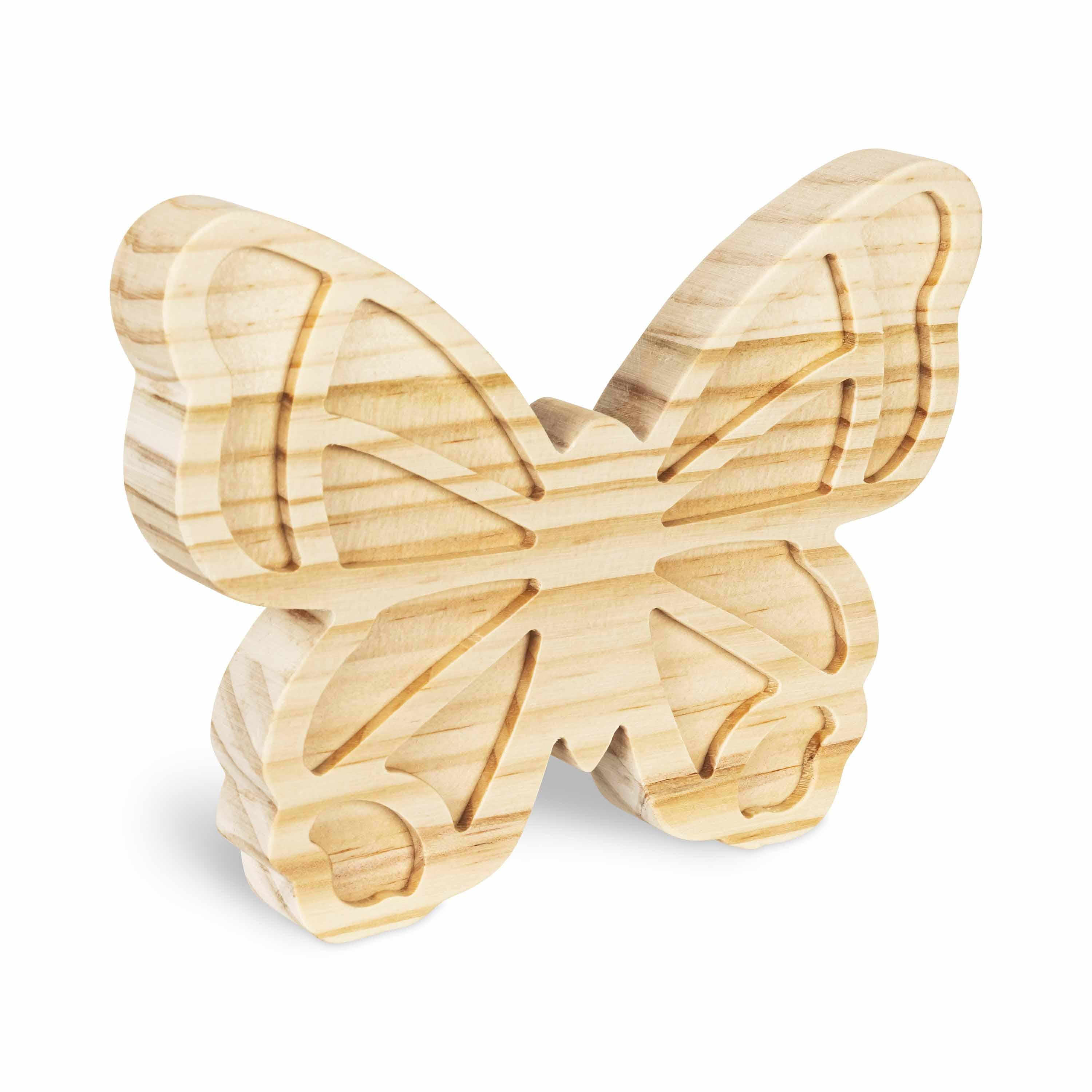 (2 pack) Hello Hobby Wooden Butterfly Craft Project