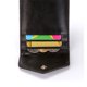 thumbnail image 2 of Cartera delgada de estilo empresarial para hombre, única, sencilla, de tamaño pequeño, con hebilla, color negro, 2 of 5