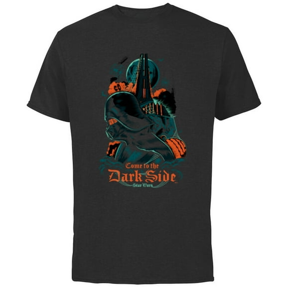 Star Wars Darth Vader Halloween Come to the Dark Side - Short Sleeve Cotton T-Shirt for Adults - Customized-Black