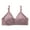 Pink, variant on Women's Non-Wired Lace Triangle Bra, Adjustable Thin Strap Lift Up & Side Smoothing Everyday Underwear, Anti-Sagging Solid Color Lingerie