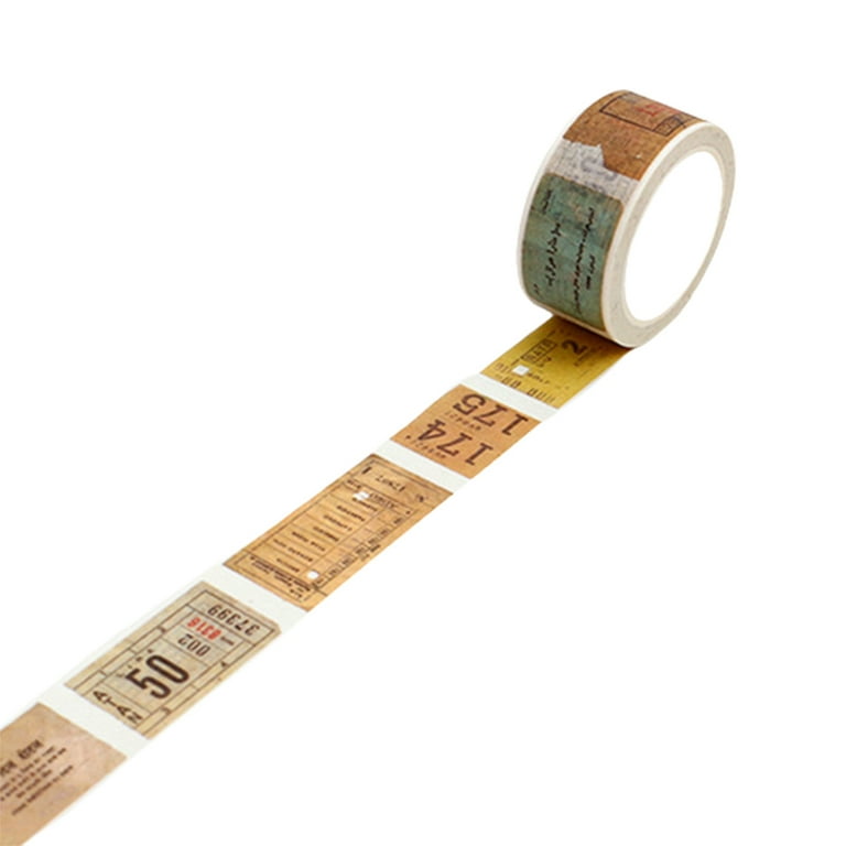 Masking Tape Gothic Type DIY Decor Retro Adhesive Washi Tape for  Scrapbooking Clear Washi 
