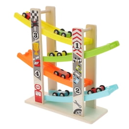 Rampe de course en bois avec 4 voitures – Trixie