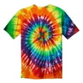 thumbnail image 6 of Mafoose Men's Short Sleeve Tie-Dye Male Cotton T-Shirts Rainbow S, 6 of 6