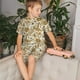 thumbnail image 4 of Balery Indian Paisley Conjunto de Pijama Infantil de Manga Corta con Estampado – Ropa de Dormir de Algodón Suave-4X-Large, 4 of 6