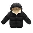 thumbnail image 1 of Karlsitek Kids - Chaqueta de invierno cálida para niños, abrigo de algodón y terciopelo, abrigo de plumón para niños de 1 a 6 años, 1 of 6