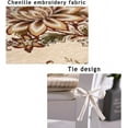 thumbnail image 4 of Nvzi Cojines para silla de cocina de estilo europeo, cojín de asiento con diseño floral y lazo, lavable, para interior, comedor, sala de estar, cocina, oficina (juego de 2, gris), 4 of 5