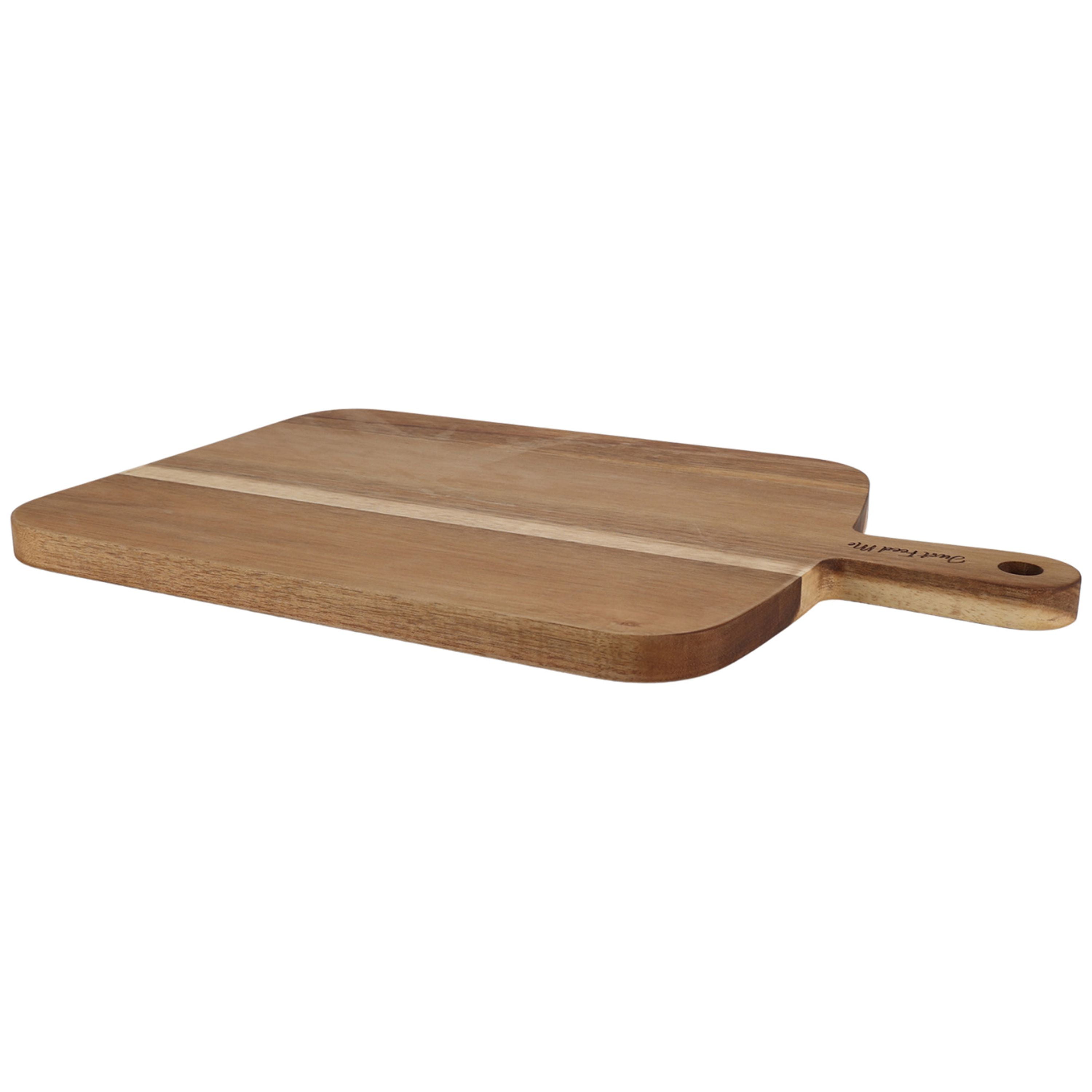 JF JAMES.F Serving Board, Acacia Wood Cutting Board with Handle Wooden  Cheese Board Charcuterie Boards Wood Board for Food Bread Fruit 15x7.5x0.6  Inch