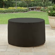 Better Homes & Gardens Colebrooke 37 Round 50,000 BTU Propane Gas Fire Pit Table with Glass Beads, Metal Lid and Protective Cover