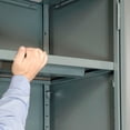 thumbnail image 4 of Global Industrial Easy Assembly Storage Cabinet, 36x18x78, Gray, 4 of 7