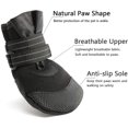 thumbnail image 3 of Botas protectoras, 4 piezas de zapatos para perros, suela suave antideslizante para perros pequeños y medianos (4#), 3 of 5