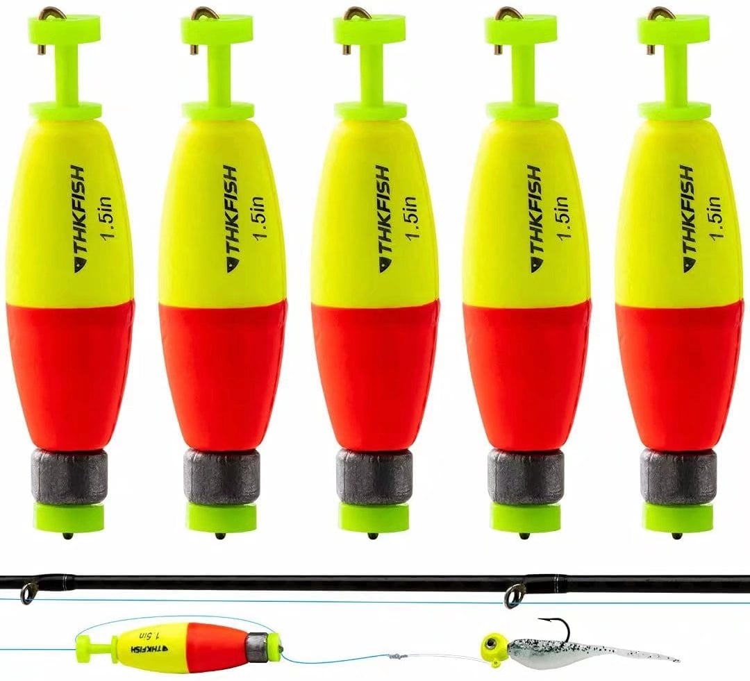 10pcs Fishing Bobbers EVA Foam Round Snap on Floats Weighted Saltwater Tackle 