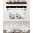 thumbnail image 3 of Beach Coastal Kitchen Dish Towels for Drying Dishes Set of 2, Summer Nautical Coral Shell Botanical Waffle Weave Microfiber Hand Tea Bathroom Towels Quick Dry & Absorbent Towel 15.7x23.6, 3 of 7
