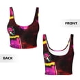 thumbnail image 5 of Lsque Geometry Dash Printed Women'S Sports Bra, Compression, Moisture Wicking, High-Impact Sports Bra For Women,Supportive sports bra-Large, 5 of 9