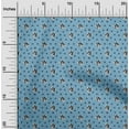 thumbnail image 2 of oneOone Cotton Flex Dusty Blue Fabric Bull Dress Material Fabric Print Fabric By The Yard 40 Inch Wide, 2 of 5