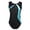 Cyan, variant on Jowowha Kids Girls Shiny Metallic Ballet Dance Unitards Sleeveless Color Block Gymnastics Leotard Cyan 8