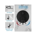 thumbnail image 5 of EastVita Round Shower System. 12 Inch Rainfall Shower Head With Handheld Combo. Wall Mounted Shower System Shower Fixtures With Pressure-Balanced Valve. Matte Black/Brushed Nickel, 5 of 8