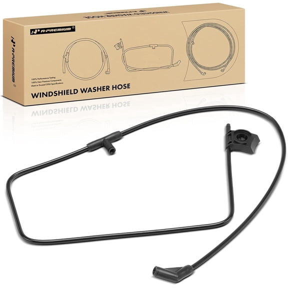 A-Premium Front Windshield Washer Hose Kit Compatible with Ford Taurus 1996-2007 & Mercury Sable 1996-2005, Nozzle to Shock Tower