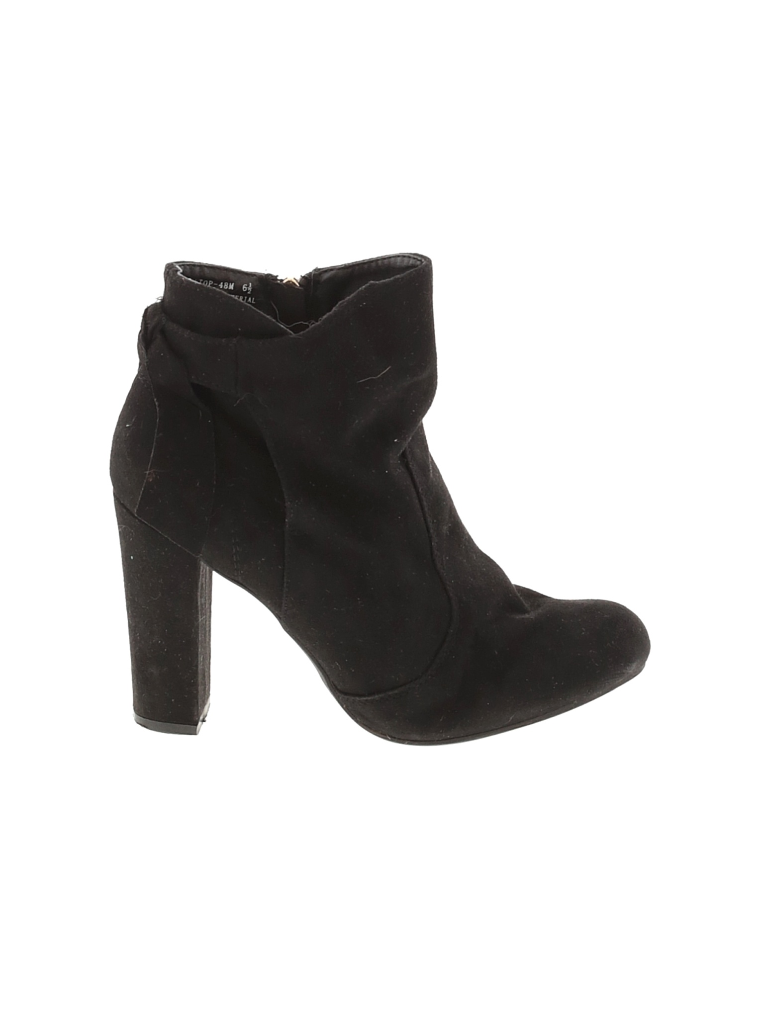 bella retro lace up chunky grip heel ankle boots shoes