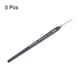 thumbnail image 3 of Uxcell 5pcs Detail Paint Brushes 3mm Nylon Miniature Painting Brush for Watercolor Acrylic Painting(00000#), Black, 3 of 6