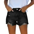 thumbnail image 2 of Jean Shorts Womens Womens Jean Shorts Baggy Jeans for Woman Denim Shorts Women Summer 2025 Trendy Women Denim Shorts High Waist Cut Off Ripped Jean Shorts with Pockets Stretchy Distressed Jorts, 2 of 7