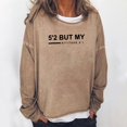 thumbnail image 2 of Sudadera de gran tamaño con estampado de letras y texto divertido para mujer, cuello redondo, manga larga, suelta, blusa individual Fridja  hkj2034, 2 of 5