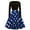 Blue, variant on RbCulf Women's Vintage Evening Dress Deals Retro Long Sleeve Cacktail Dresses Wedding Bridesmaid Dress Audrey Hepburn Party Dresses