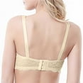 thumbnail image 6 of CFLVAEK Womens Lace Bras Plus Size Wirefree Push Up Everyday Bra Breathable Full Coverage Bralettes Lightly Push Up Daily Bras Beige 75B, 6 of 6