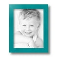 thumbnail image 2 of ArtToFrames 7" x 9" Aqua Picture Frame, 7x9 inch Green Wood Poster Frame (WOM-4428), 2 of 8