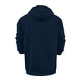 thumbnail image 3 of Mens Hoodies Pullover Winter Splice Sleeve Blouse with Zip Cap Long Sweater Coats Jackets Fall Clothes Tops Hooded Sweatshirts Navy XL, 3 of 4