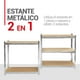 thumbnail image 5 of Estante Metálico 5 Niveles Guardex Anaquel Organizador Rack Color Gris, 5 of 8