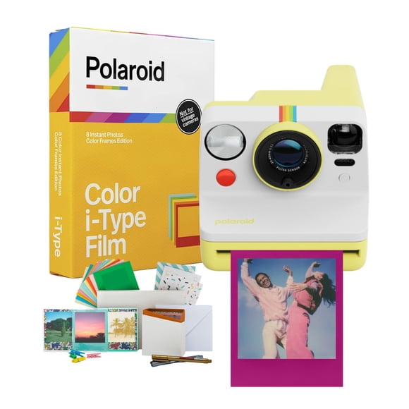 Paquete amarillo de cámara instantánea analógica Polaroid Now Gen 3