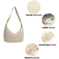 thumbnail image 5 of Holzlrgus Crescent Bag Puffer Quilted Tote Bag for Women Hobo Crossbody Bags, 5 of 6
