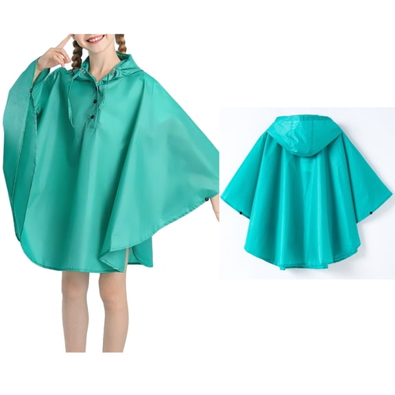 Rain Coat Kids Lightweight Waterproof Kids Rain Jacket Reusable Kids Ponchos with Hood Light Rain Jacket 3-5 Years