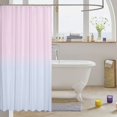 thumbnail image 3 of Manfei Boho Gradient Shower Curtain 72Wx78L, Dreamy Rainbow Bath Curtain, Pink Light Blue, 3 of 5
