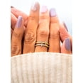 thumbnail image 5 of 1pc Double Layer Cross Cz 925 Sterling Silver Ring In Rose Gold, 5 of 5