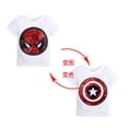thumbnail image 1 of Ropa de verano para bebés, camisetas para niñas y niños, 1 Uds., gráfico de cambio de lentejuelas mágicas, camiseta informal de algodón Reversible a la moda, camisetas para niños Tee3T Gao Jinjia LED, 1 of 2