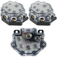 thumbnail image 3 of 2Pcs 1 dans 5 Manières hors Bloc de Distribution d'Alimentation en Alliage de Zinc Voiture Audio Répartiteur Résistant à la Chaleur Ampli de Terre Bloc de Distribution Audio Ampli Bloc de Connexion, 3 of 10