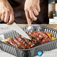 thumbnail image 5 of 50pc Half-Size 9" x 13" Aluminum Deep Steam Disposable Pans - FESTIVE SALE !!! (extra heavy duty), 5 of 8