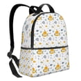 thumbnail image 2 of Lsque Submarine Ship Pattern Backpack – School Travel Canvas Daypack with Ergonomic Padded Straps, Multiple Compartments & Leather Handle, 2 of 5