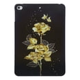 thumbnail image 2 of for iPad Mini 5th Generation 2019 7.9" Floral Pattern Case, Luxury Ultra Slim Flexible Lightweight Anti-Fingerprint Drop Protective Heat Dissipation with Soft TPU Back Cover, Gold Butterfly Rose, 2 of 8