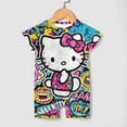thumbnail image 4 of Hello Kitty Baby Boy Girl Romper Short Sleeve Cotton Bodysuit Outfits Jumpsuit Summer One Piece Clothes, 4 of 8