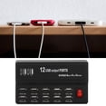 thumbnail image 3 of USB Charger,Multi Port Household 12 Port USB Charger USB Power Strip Top of the Line, 3 of 7