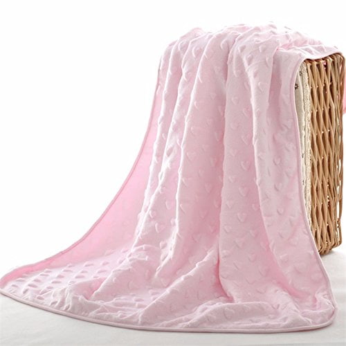 Ultra Soft And Plush Baby Blanket 30 X 40 Pink Walmart Com Walmart Com